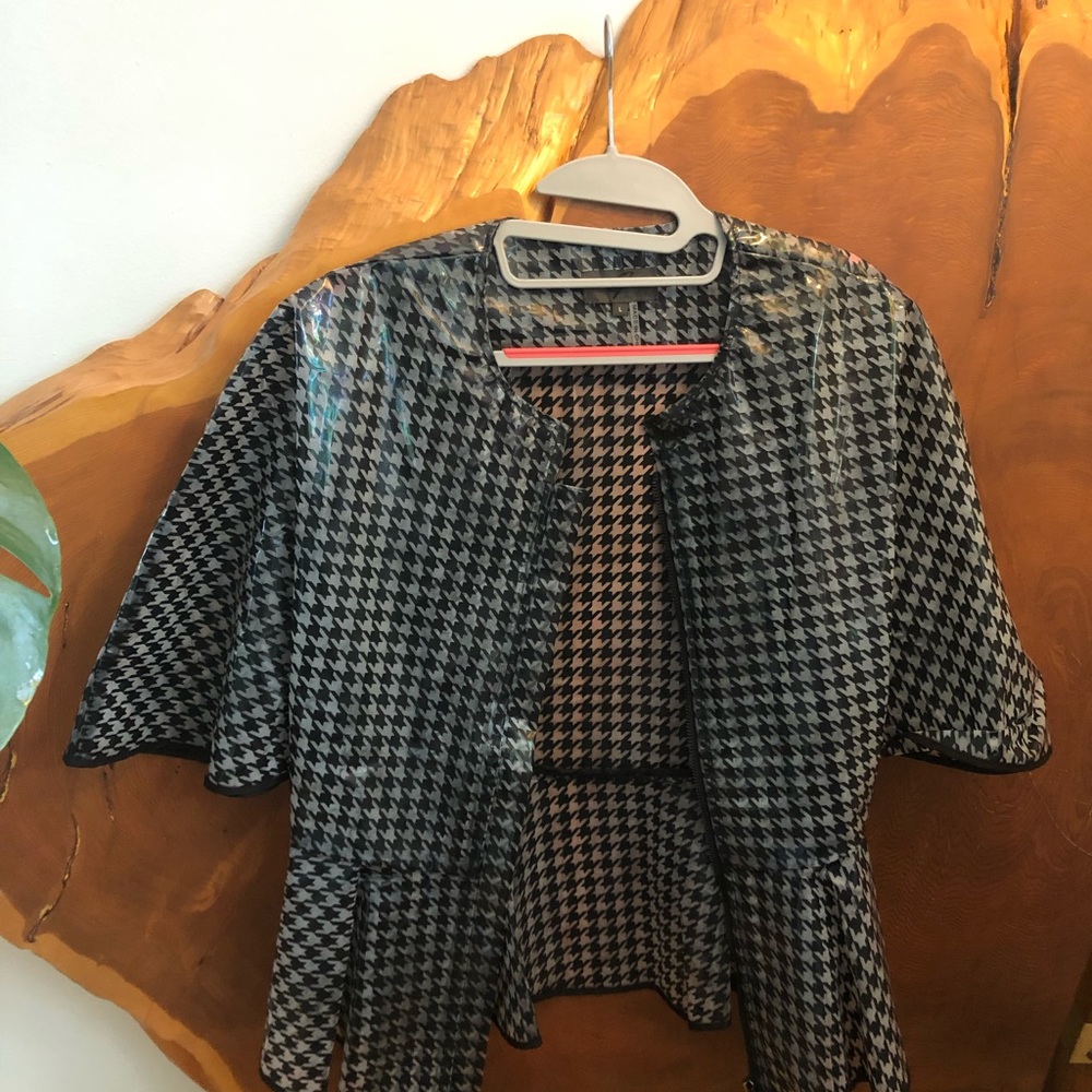 large Garcia Houndstooth Raincoat